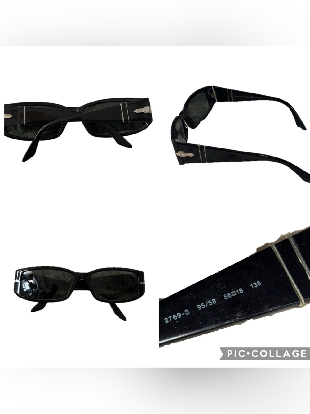 Persol Black Frames for sunglasses/prescription